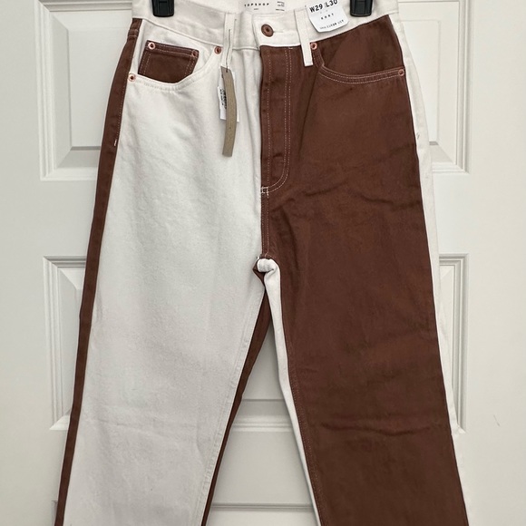Topshop Denim - NWT Topshop High Waisted Straight Leg Jeans.
W29/L30. 
US7